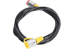 RASTKY Hydraulic Test Coupling Hose 2m/6ft Hydraulic Pressure Test Hose 630Bar 2-1/4BSP PU Sheath High Pressure Coupling G1/4
