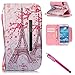 Galaxy S4 Case, Galaxy S4 Wallet Case, Firefish [Kickstand] PU Leather Flip Purse Case Slim Bumper Cover with Lanyard Magnetic Skin for Samsung Galaxy S4 i9500 + Including One Stylus-Tower