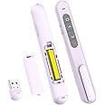 QUI Presentation Clicker for PowerPoint, RF 2.4GHz USB Wireless Presenter Remote with Volume Control, PowerPoint Clicker Slide Advancer for Mac, Windows, Laptop, Keynote