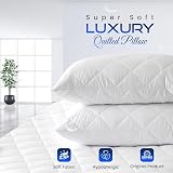Sunshine Comforts Pillow Protectors 4 Pack 50x75 cm Microfiber Quilted Zipped view 5