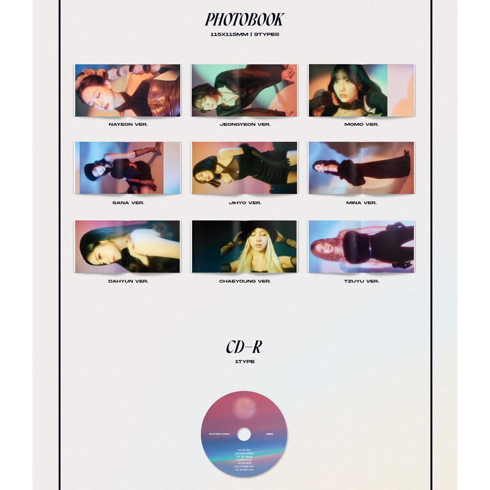 TWICE – Ready To Be 12th Mini Album CD (Versione B) + POB, Poster Pieghevole, Photobook, Postcard, Message Card, Photocard – Con Tracking - 2