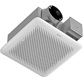 AUPU Bathroom Exhaust Fan with Humidity Sensor,HVI&amp;Energy Star Fan,50-80-110 CFM Household Extractor Fan,Time Delay Function,Ventilation Fan with Retractable Bracket,4''Duct,Ceiling Mounted