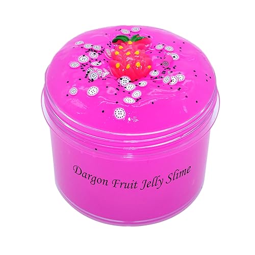 Dragon Fruit Jelly Slime, Squishies Mud Slime Putty Scented Stress
