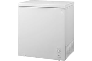 KOOLATRON Kenmore Deep Freezer - Convertible Refrigerator/Chest Freezer, 1 Basket, Garage Ready, Meat Storage, Front Drain, Congelador For Home, Apartment, Basement, Cottage, 7.0 Cubic Feet, Stand Up White