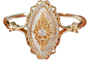 JASXEYO Simple Wave Lace Ring Women's Personalized Vintage Court Style Ring, Gold Rings for Women，Promise Rings for Her