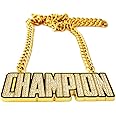 guancrown Champion Chains Medal Necklace - MVP Chain Award -Fantasy Football Belt Trophy-Champ Award Winner Prize Trophy Award Necklace Team Football Soccer Baseball Basketball Softball