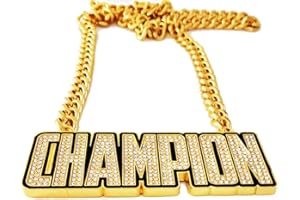 Guancrown Champion Chains Medal Necklace - MVP Chain Award - Fantasy Football Belt Trophy - Champ Award Winner Prize Trophy Necklace Team Football Soccer Baseball Basketball Softball