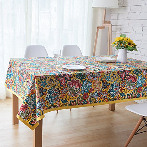 CUEY Comfort Exotic ethnic style tablecloth square cloth cover cotton