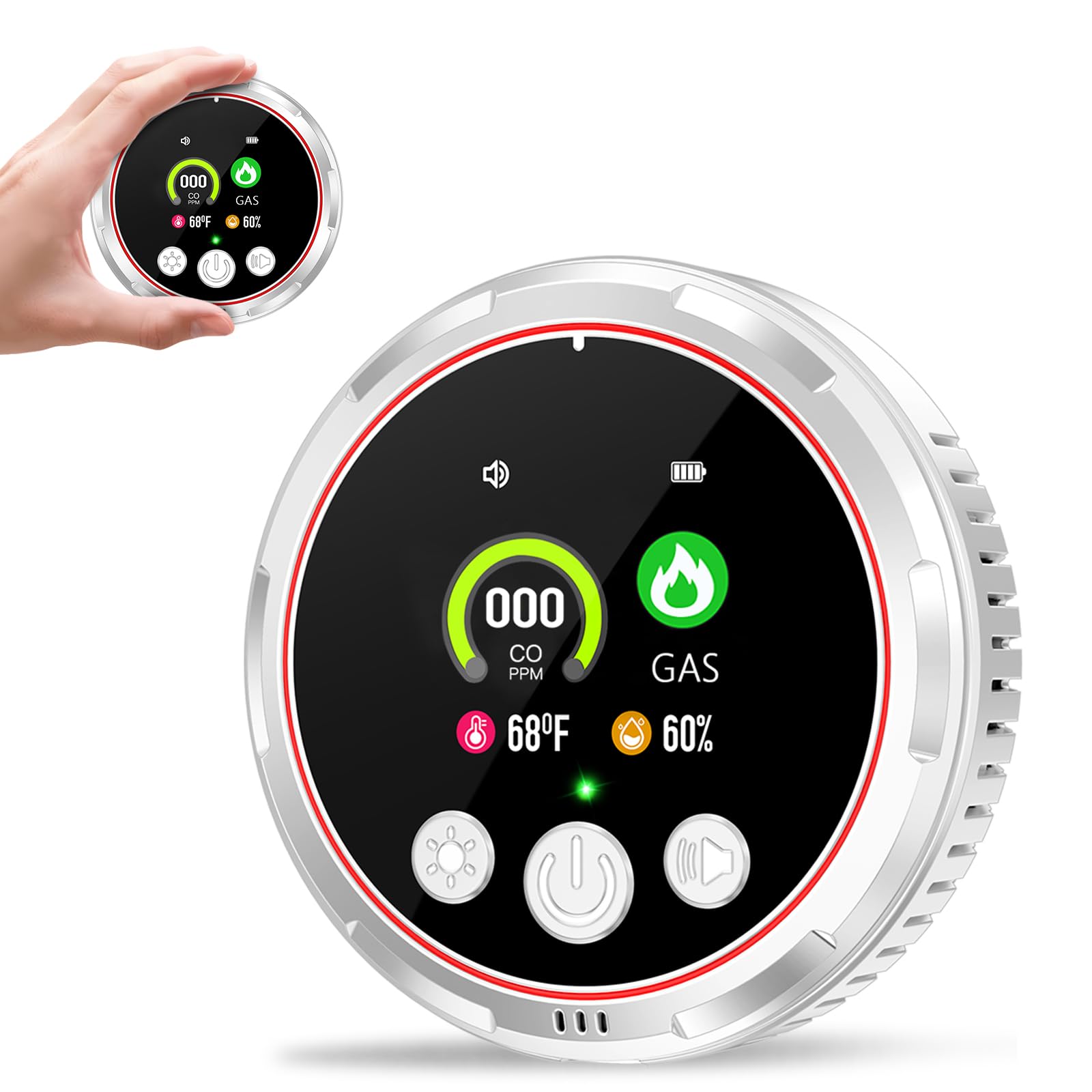 4in1 Natural Gas Detector & Carbon Monoxide