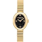 COACH Women's Sammy 2H Quartz Bracelet Watch, 22.5mm Petite Oval Case, Premium Fashion, Everyday Wear - Gift for Her