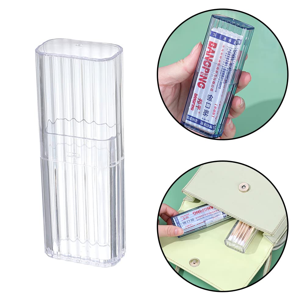 4 Pcs Cotton Swab Holder for Travel Mini Travel Swab Case Cotton Swab Box for Makeup Sponge Cotton Swabs Hair Ties Floss Cosmetics Makeup Bedroom Travel