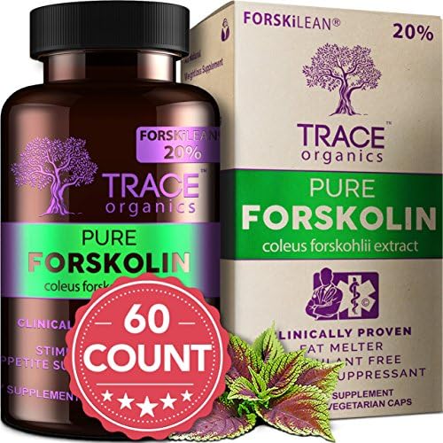Trace Organics Pure Forskolin Weight Loss Supplement, 60 Count