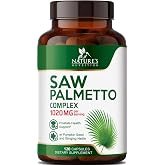 Saw Palmetto for Men - 3X Strength Prostate Health Supplements for Natural Men's Urinary Health Support - with Stinging Nettle and Pumpkin Seed Extract - Prostate &amp; Hair Health Support - 120 Capsules