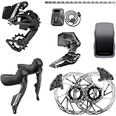 SRAM Force eTap AXS Road Groupset - 2x12-Speed, HRD Shift/Brake Levers, FM | Calipers, Rotors, Chain, F/R Derailleurs,