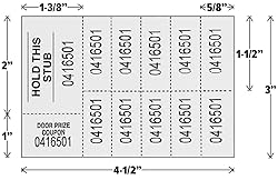 Auction Tickets - 1000 Sheets - 10 Numbers per