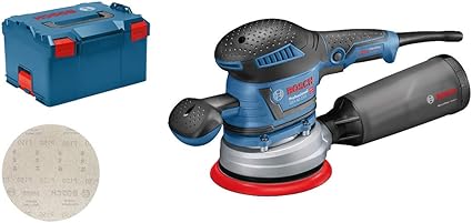 Bosch Professional Ponceuse Excentrique Gex 40 150 Avec Poignee Supplementaire Boitier Recuperateur De Poussiere De Plateau 150 Mm Disque Reticule M480 Adaptateur D Aspiration Dans L Boxx 238 Amazon Fr Bricolage
