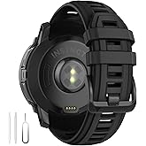 U-LIMVE Watch Band for Garmin Instinct 3 Amoled 50mm/Instinct 3 Solar 50mm, 26mm Silicone Replacement Watch Strap