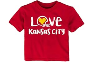 FUTURE TAILGATER Love Football Chalk Art Baby/Toddler T-Shirt for Kansas City Fans