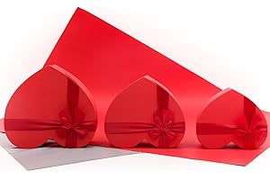 RSGIFT Gift Box Heart shaped gift box Engagment gift boxes for valentines day Father's Day birthday presents wedding Bow decorative boxes with lids luxury Durable flowers Packaging box