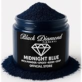 Black Diamond Pigments&reg; | (Midnight Blue) Pigment is a Premium Professional, Non-Toxic mica with unrivaled Color Saturation That Blends with epoxy Resin, Nail Polish, Slime, Lip Gloss and Acrylic