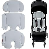 Momcozy Universal Stroller Cooling Pad, Detachable 2-Piece Cushion | Breathable, Soft And Adjustable Car Seat Liner, Fits for Strollers, Car Seats, Swings, High Chairs and Bassinets