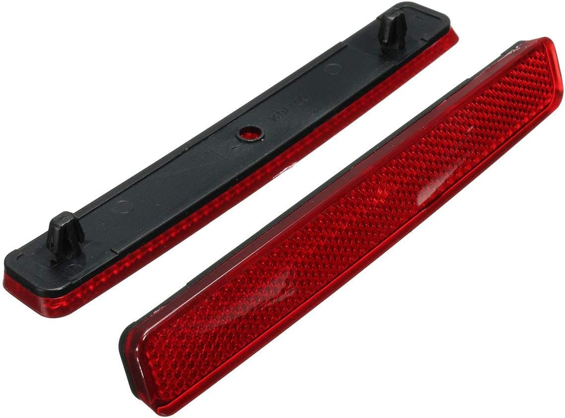 Sala-Store - Pair Red Rear Left & Right Bumper Reflector Tail Light Bars Brake Parking Warning For VW/Volkswagen/Transporter T5