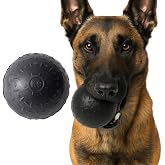 Monster K9 Extreme Chewer Dog Ball, Natural Rubber Fetch Toy, 2.8" | Lifetime Guaranteed. Made in USA.. Medium &amp; Large Breed. Durable Chew, Tug &amp; Fetch For Aggressive Chewers. Tennis Ball Size.