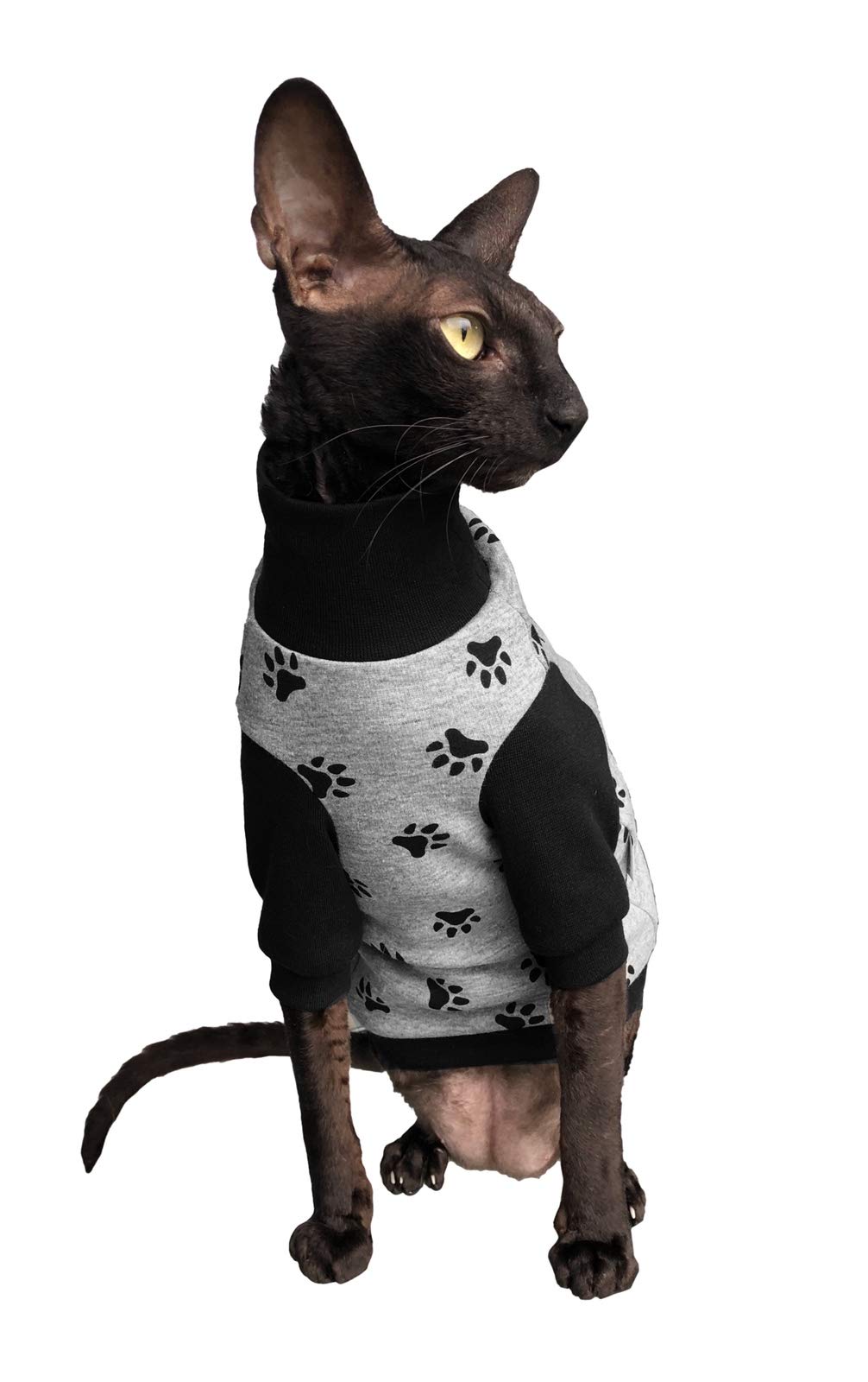 Kotomoda Sphynx Cat's winter sweater HappyPaws Naked Cat Hairless Cat Clothes (XS)