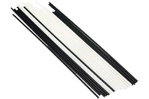 Geesatis 1.5 mm Guitar Bass Side Dot Fretboard Fingerboard Position Marker for Guitar Brss Ukulele, 10 Pcs Black and 10 Pcs White