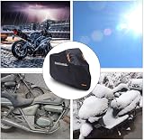 RunSnail Waterproof Motorcycle Cover XL 96.5 in 210D Oxford 50 in Tall view 2