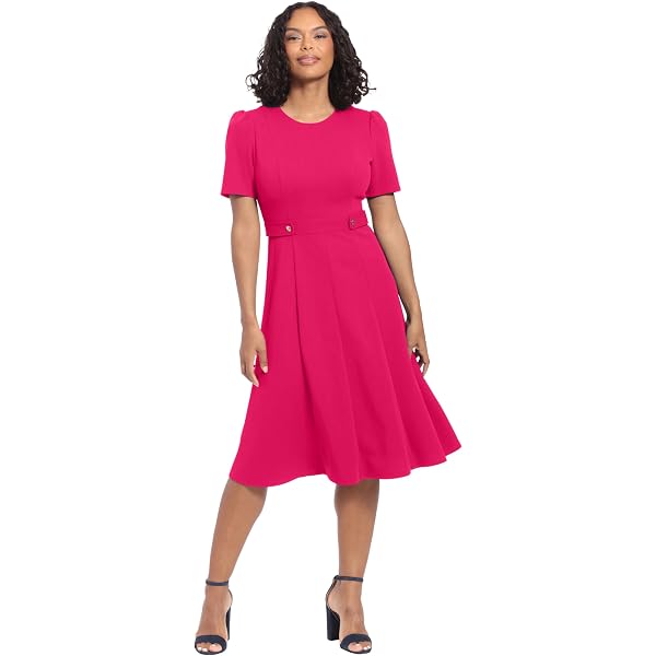 jessica london plus size women's long sleeve stretch ponte dress Jessica London Women's Plus Size Long Sleeve Stretch Ponte Dress