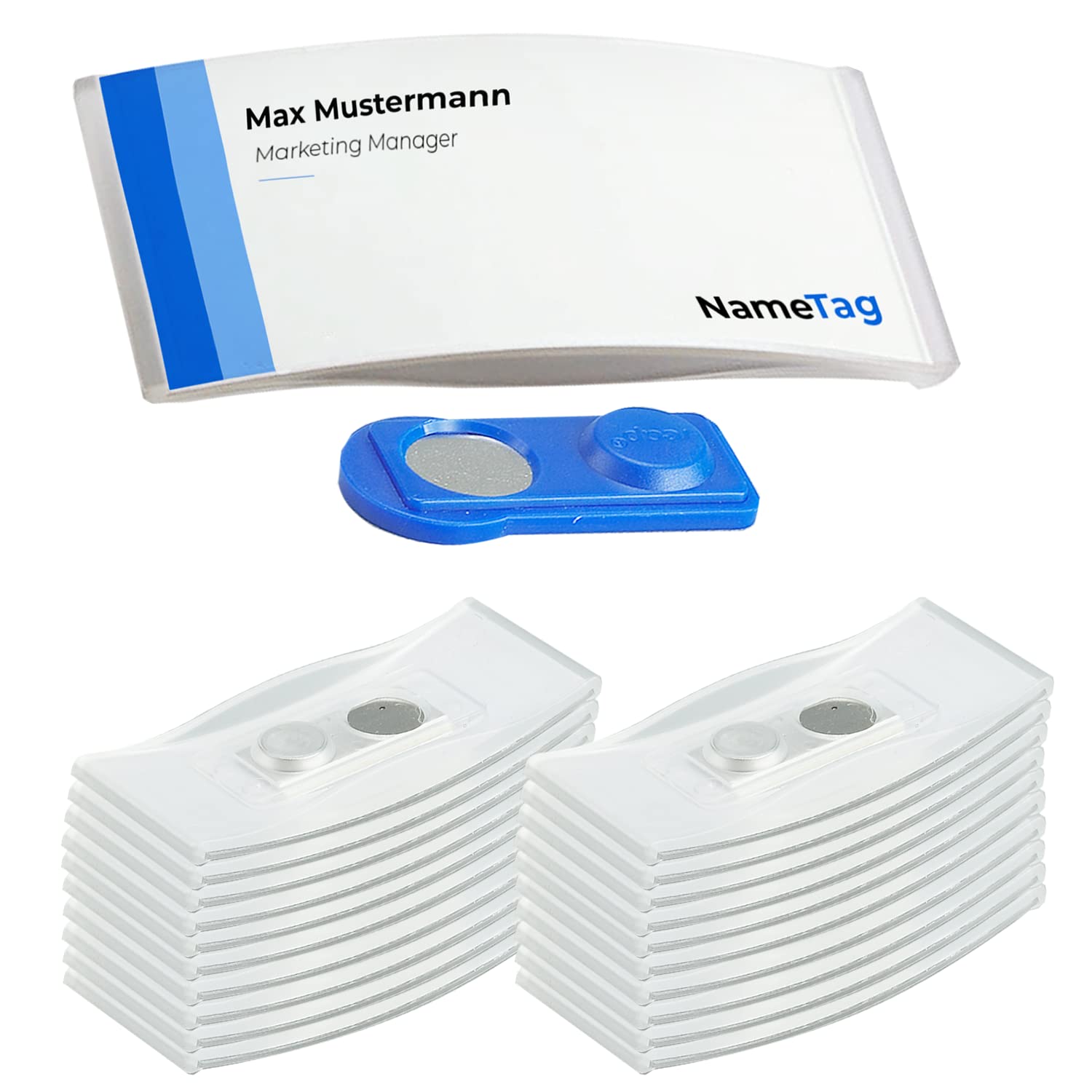 Name Badges (Pack of 20, Clear)