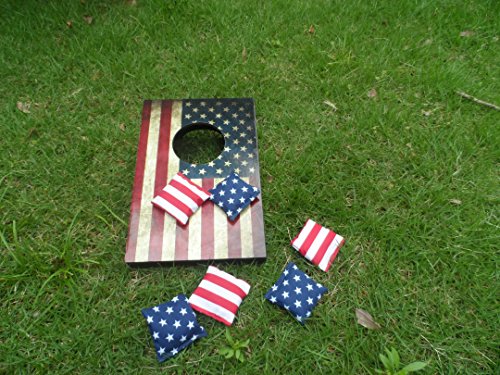 image for SPORT BEATS Sportbeats Mini Portable Cornhole Toss Game with 4 Bean Ba