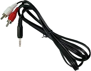 UPBRIGHT New 3.5mm Male AUX Line in to 2 RCA Audio Cable Cord for ARVICKA ARV-R6000 HiFi Home Theater Bluetooth 4.0 Stereo Wireless TV Speaker Sound Bar SoundBar System ARVR6000