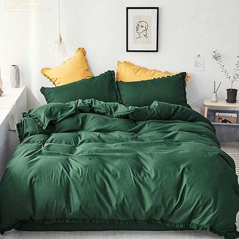 Amazon シングル セミダブル 布団カバー 掛けふとん 敷きふとん フラットシーツ ベッドシーツ ひとり暮らし 学生寮 自家用 来客用 プレゼント お祝い おしゃれ モダン 洋式 シンプル 無地 フリル付き 可愛い マットレスカバー 寝具カバーセット オンライン通販