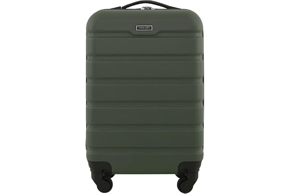 Wrangler Hardside Carry-on Spinner Luggage, Olive, Carry-On 20-Inch, Hardside Carry-on Spinner Luggage