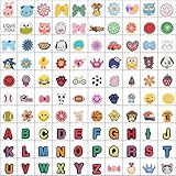 Efivs Arts 100pcs Different Shape Shoes Charms Fits for Croc Shoes & Jibbitz Wristband Bracelet Party Gifts