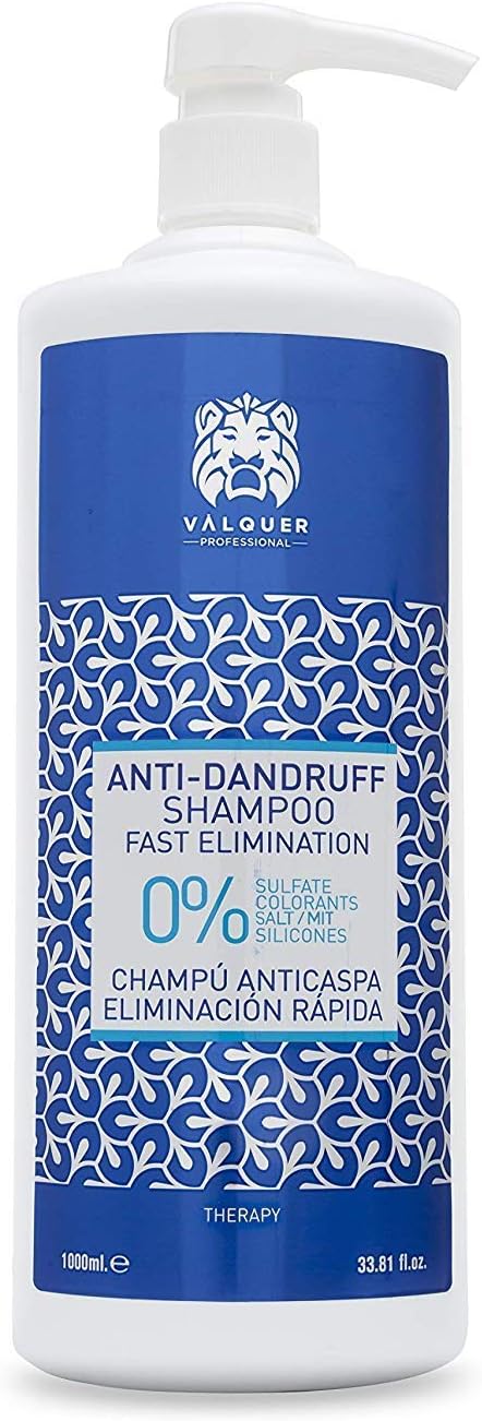 Valquer Zero% Formula Anti-Dandruff Shampoo with Immediate Action. Reduces itching and irritation and balances the scalp. With TheraPyOl