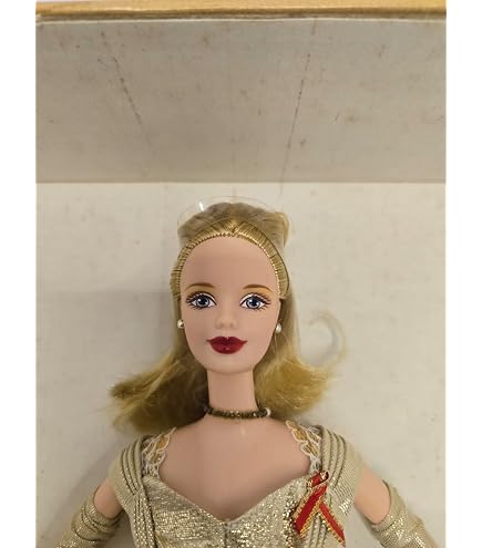 Amazon.com: Barbie 50th Golden Anniversary 1945-1995 Porcelain