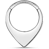 TRBR 16G Unique Septum Ring Surgical Steel Daith Earring, Septum Jewelry for Septum Piercing, Septum Clicker Daith Piercing Jewelry 16 Gauge 8mm