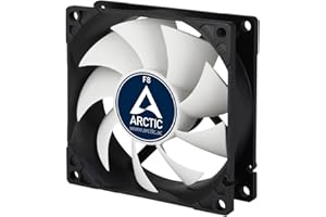 Arctic AFACO-08000-GBA01 F8-80 mm Standard Case Fan, Ultra Low Noise Cooler, Silent Cooler with Standard Case, Push- or Pull 