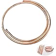 XIFOWE 99.9% Copper Tube 1/2" OD x 7/16" ID 5 Ft, Tube Wall: 1/32", Refrigeration Seamless Round T2 Pure copper tubes, Soft Coil Copper Tubing, Used In Refrigerators, Air conditioners, DIY projects...
