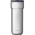 Mepal – Insulated Mug Ellipse – 6 Hours Hot & 10 Hours Cold - Insulated Cup On The Go – Suitable As Tea Cup & Coffee Cup to Go – Fits All Cup Holders - 475 ml – Natural Brushed