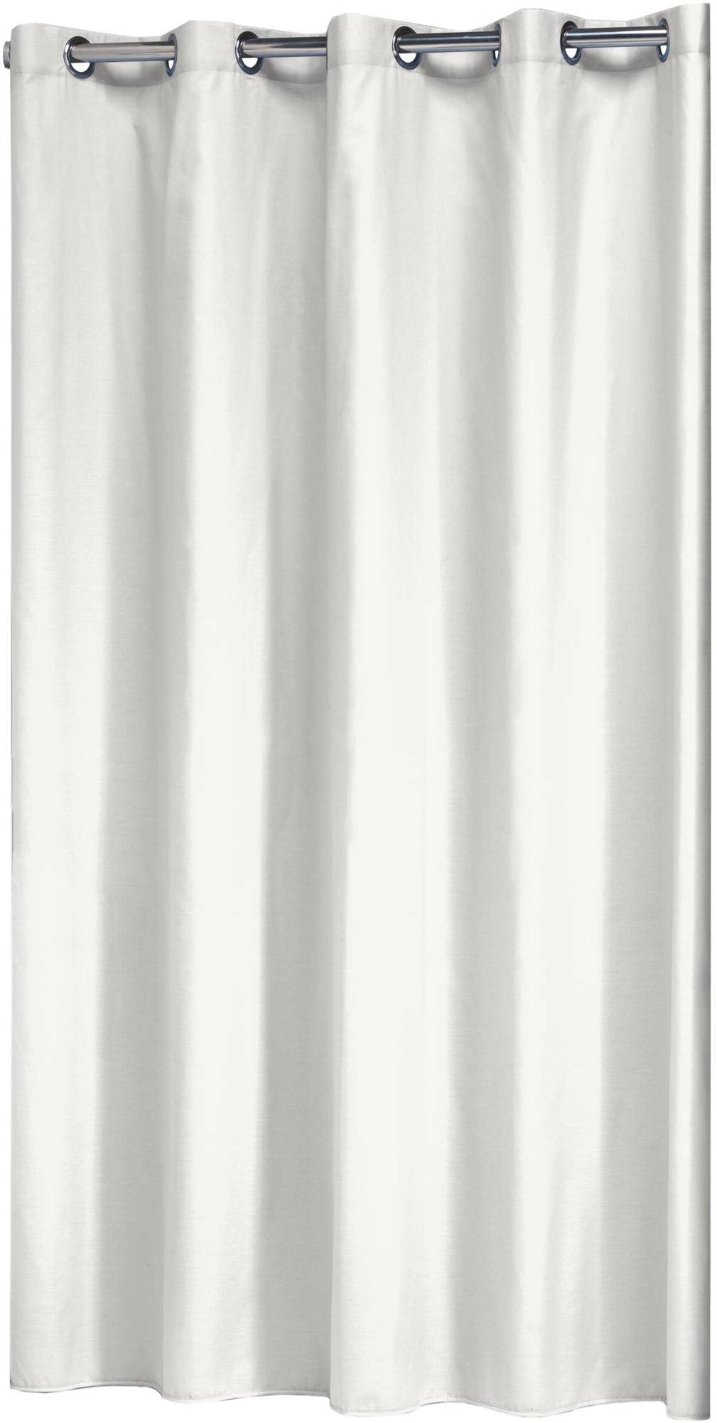 Sealskin Coloris Shower Curtain, Polyester, Cotton, White, 180 x 200 cm