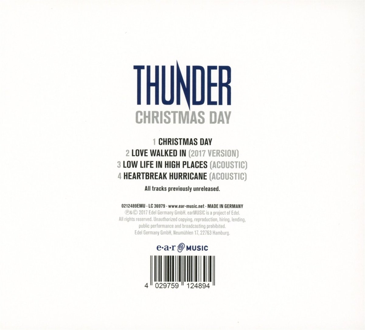 Christmas Day Thunder Amazon De Musik christmas day