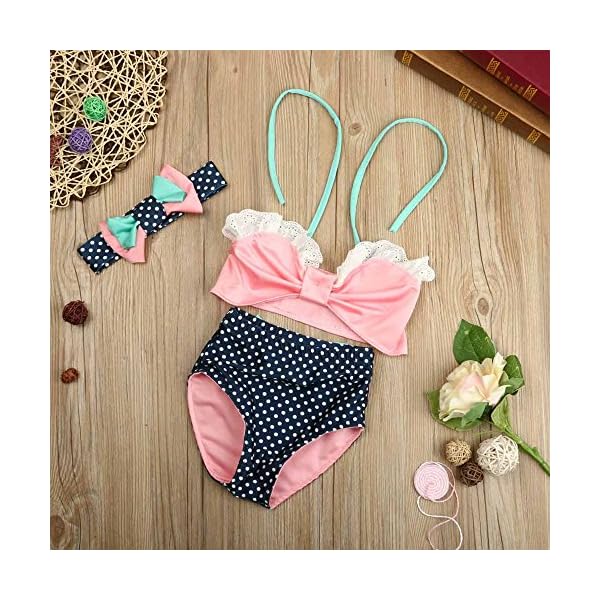 Baby-Girl-Top-Briefs-Swimwear-Bikini-SuitElaco-Kids-Headband-3PCS-Set-Swimsuit