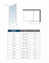 Xinyang 1200x1900mm Walkin Wet Room Shower Screen 8mm Easy Clean Glass view 7