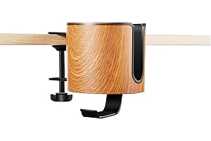 cowinational Luxury 2-in-1 Desk Cup Holder (Wooden Design)