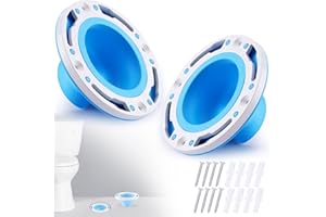 MENNTY 2PCS Toilet Flange Repair Kit, Perfect Seal Toilet Flange & Accessories Set, Fitting 4" and 5" Pipes, Toilet Repair and Install