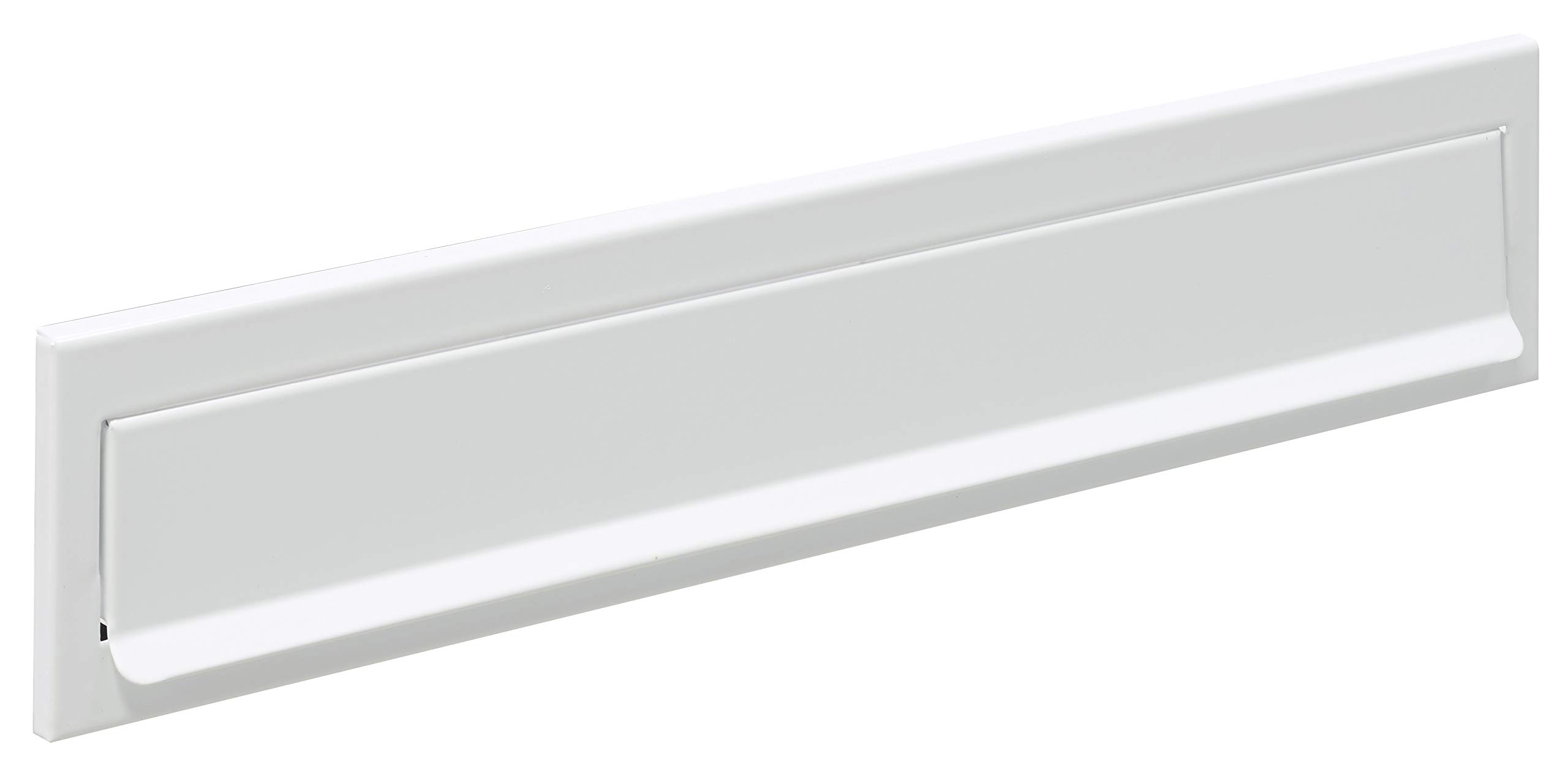 ARREGUI C613 Letter Box Cover - Steel Letter Box Flap - Letter Panel/Flap for Wall Through Letterbox, 13.5" x 2.8" White